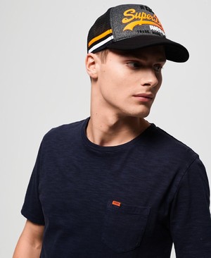 Superdry Premium Goods Férfi Sapka Narancssárga/Szürke | MKIEX0612